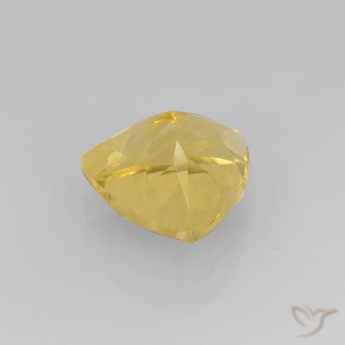Citrino Dorado medio natural de 2.33 ct, Trillón, VVS-VS
