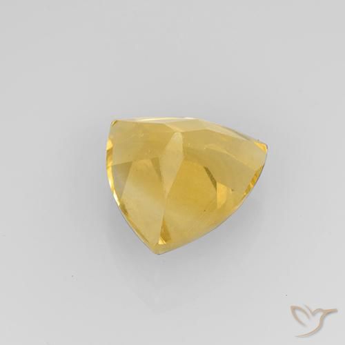 Citrino Dorado medio natural de 1.95 ct, Trillón, VVS-VS