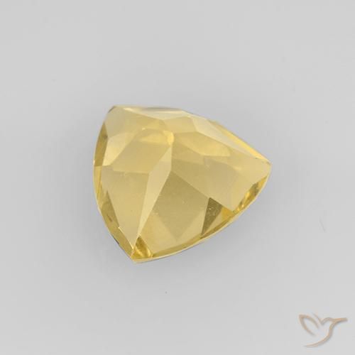 Citrino Dorado medio natural de 2.26 ct, Trillón, VVS-VS