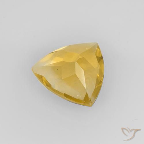 Citrino Dorado claro natural de 1.89 ct, Trillón, VVS-VS