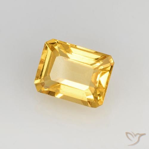 Citrino Dorado claro natural de 1.68 ct, Corte Octágono / Esmeralda, VVS-VS