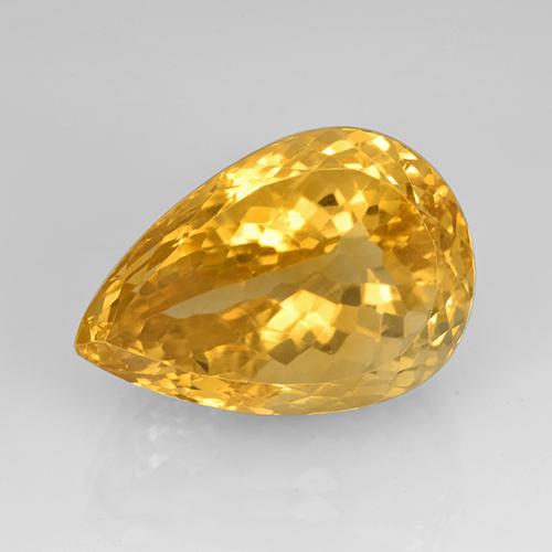 Citrino Dorado natural de 23.08 ct, En forma de pera, IF