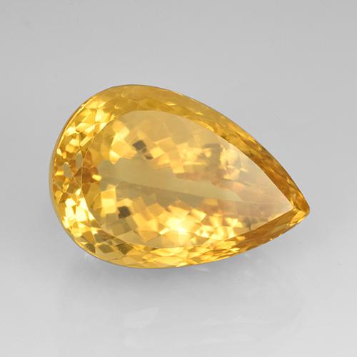 Citrino Dorado natural de 23.08 ct, En forma de pera, IF