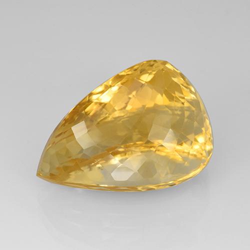 Citrino Dorado natural de 23.08 ct, En forma de pera, IF