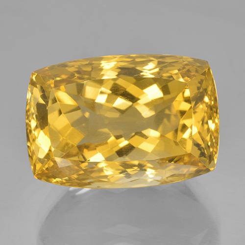Citrino Dorado amarillo natural de 26.34 ct, Corte Cojín, VVS