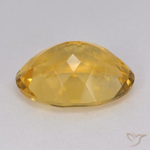 Citrino Dorado natural de 11.68 ct, Ovalada, VVS