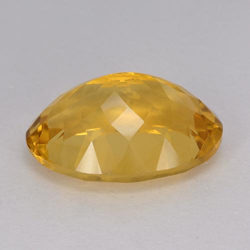 Citrino Naranja dorado intenso natural de 12.25 ct, Ovalada, VVS