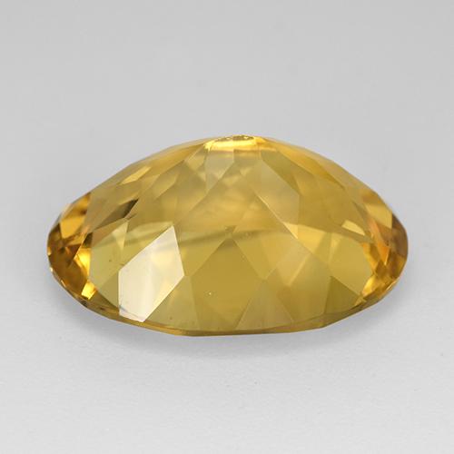 Citrino dorado natural de 11,48 ct, corte óvalo, VVS