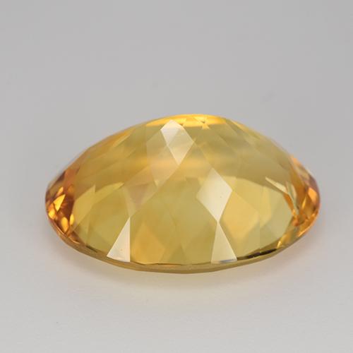 Citrino dorado natural de 16,45 ct, corte óvalo, VVS