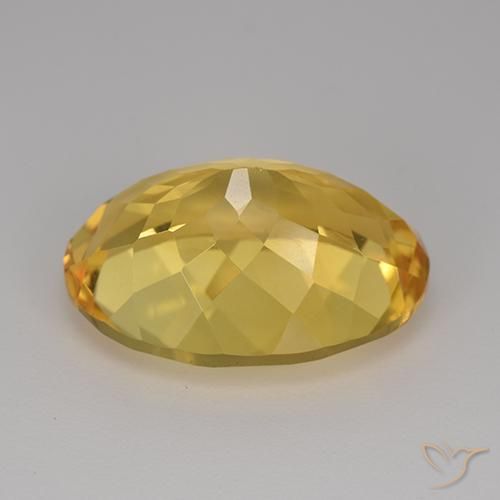 Citrino Dorado natural de 12.08 ct, Ovalada, VVS