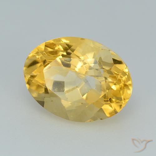 Citrino Oro natural de 3.40 ct, Ovalada, VS