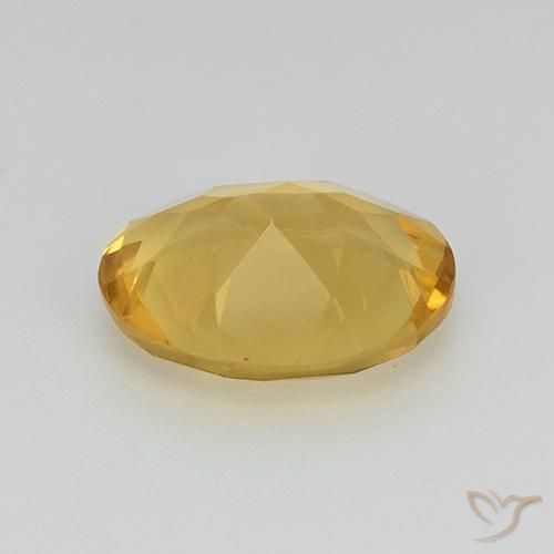 Citrino Naranja dorado natural de 2.19 ct, Ovalada, VVS