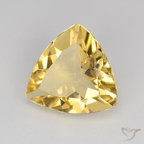 Citrino Naranja dorado natural de 1.74 ct, Trillón, VVS-VS