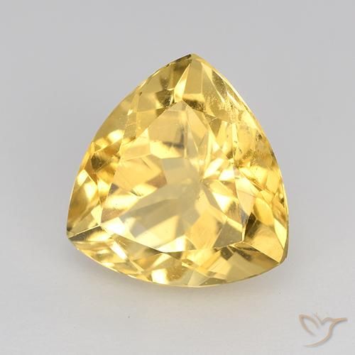 Citrino Dorado natural de 2.28 ct, Trillón, VVS-VS