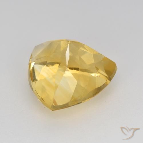 Citrino Dorado natural de 2.28 ct, Trillón, VVS-VS