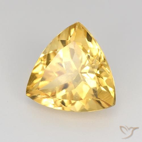 Citrino Dorado claro medio natural de 2.24 ct, Trillón, VVS-VS