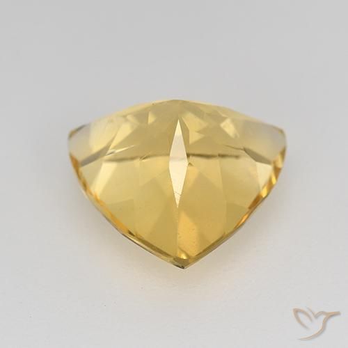 Citrino Dorado claro natural de 2.13 ct, Trillón, VVS-VS