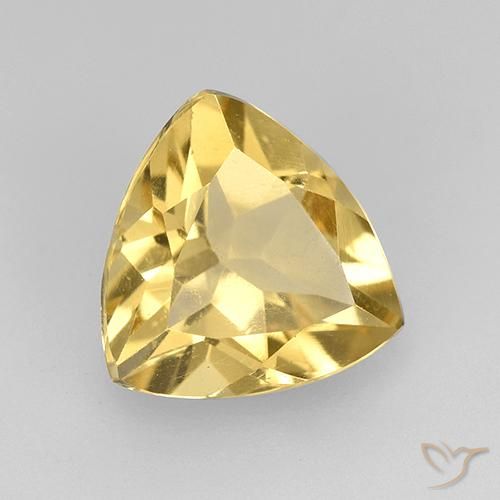 Citrino Dorado medio natural de 1.85 ct, Trillón, VVS