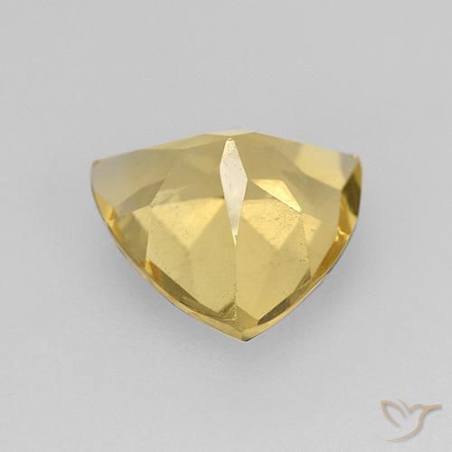 Citrino Dorado medio natural de 1.85 ct, Trillón, VVS