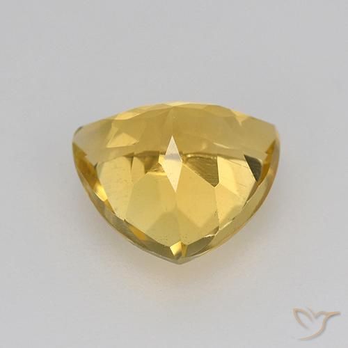 Citrino Dorado claro natural de 1.94 ct, Trillón, VVS-VS