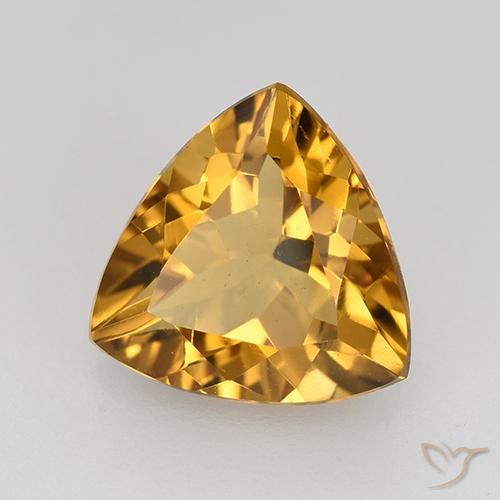 Citrino Dorado-naranja medio natural de 2.19 ct, Trillón, VVS-VS