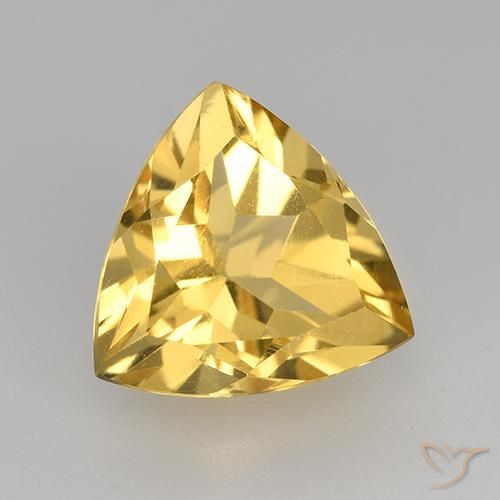 Citrino Dorado natural de 2.25 ct, Trillón, VVS-VS