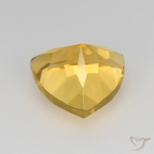 Citrino Dorado natural de 2.27 ct, Trillón, VVS-VS