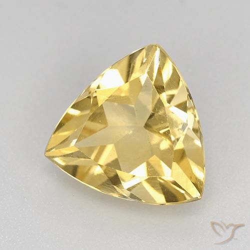 Citrino Dorado natural de 2.10 ct, Trillón, VVS-VS