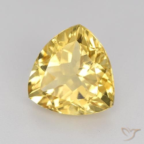 Citrino Dorado natural de 2.37 ct, Trillón, VVS-VS