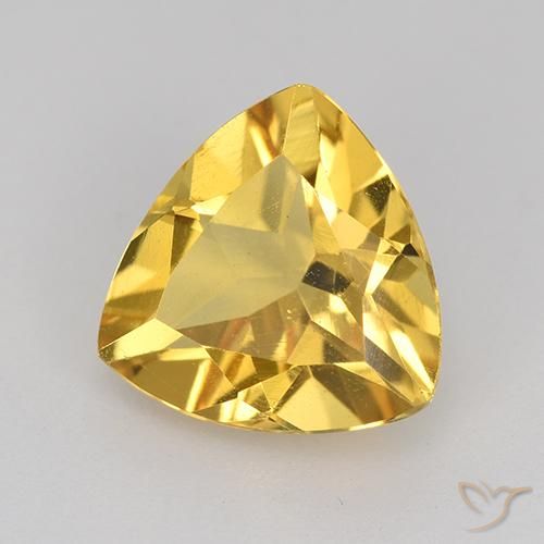 Citrino Dorado natural de 2.12 ct, Trillón, VVS-VS