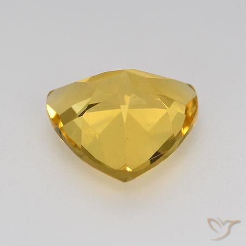 Citrino Dorado natural de 2.12 ct, Trillón, VVS-VS