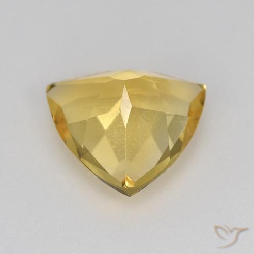 Citrino Dorado medio natural de 1.84 ct, Trillón, VVS-VS