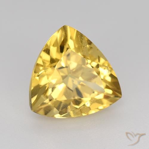 Citrino Dorado medio natural de 2.16 ct, Trillón, VVS-VS