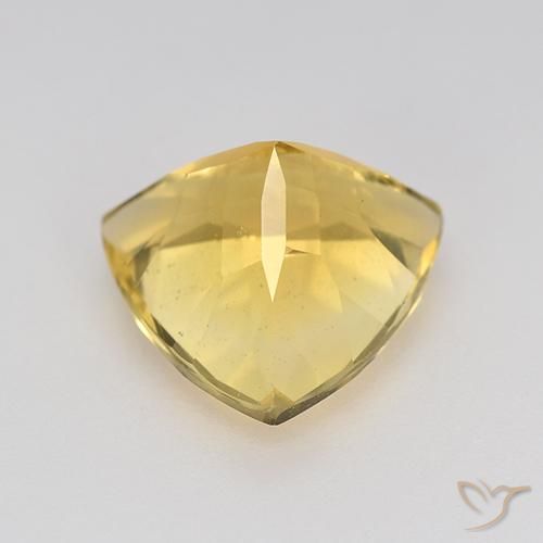 Citrino Dorado medio natural de 2.21 ct, Trillón, VVS-VS
