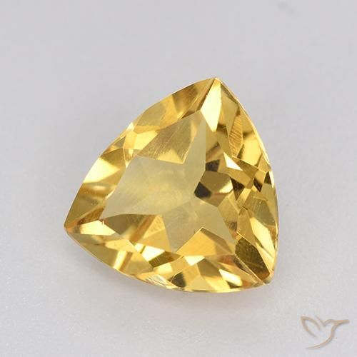 Citrino Dorado natural de 2.05 ct, Trillón, VVS-VS