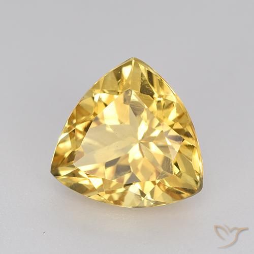 Citrino Dorado natural de 2.20 ct, Trillón, VVS-VS