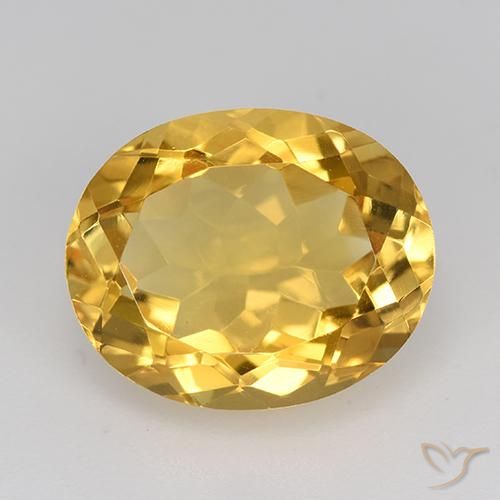 4.83ct Natural Dorado oscuro medio Citrino, Ovalada, VVS-VS
