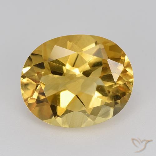 4.59ct Natural Naranja dorado Citrino, Ovalada, VVS-VS