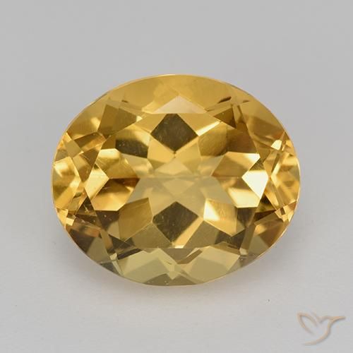 4.33ct Natural Dorado oscuro medio Citrino, Ovalada, VVS-VS