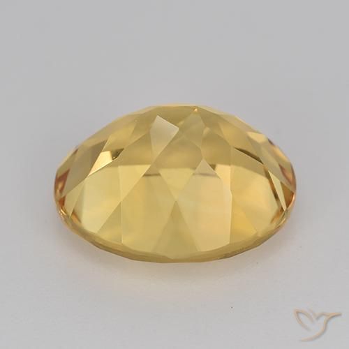 Citrino Dorado oscuro medio natural de 4.33 ct, Ovalada, VVS-VS