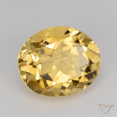 Citrino Oro natural de 4.47 ct, Ovalada, VVS-VS