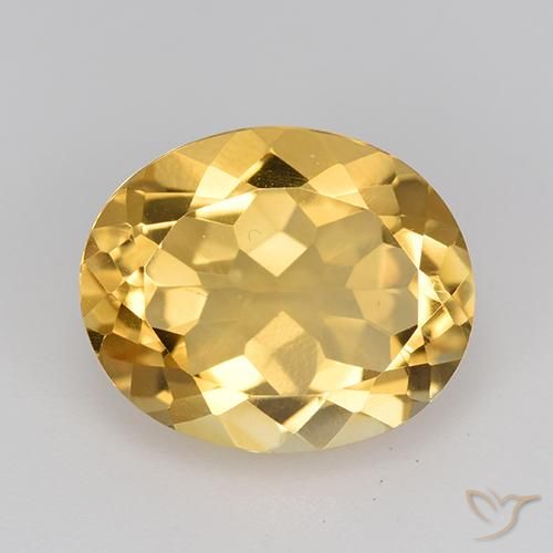 4.22ct Natural Oro Citrino, Ovalada, VVS-VS