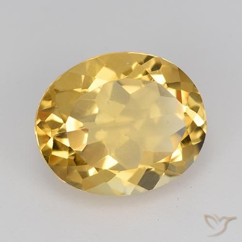 Citrino Oro natural de 4.22 ct, Ovalada, VVS-VS