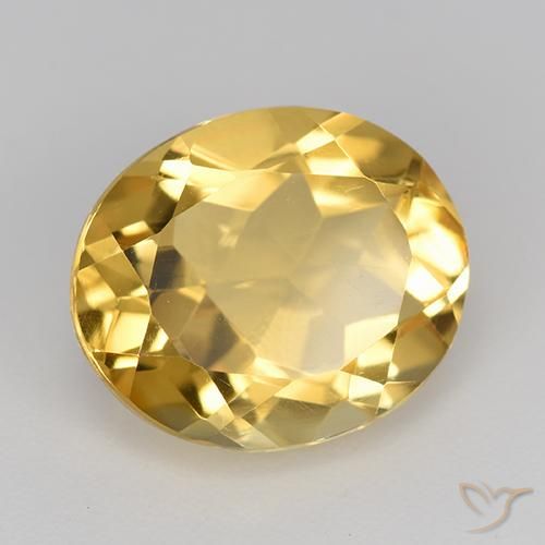 Citrino Naranja dorado natural de 4.38 ct, Ovalada, VVS-VS