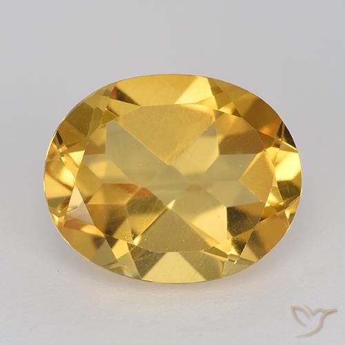4.31ct Natural Dorado oscuro medio Citrino, Ovalada, VVS-VS