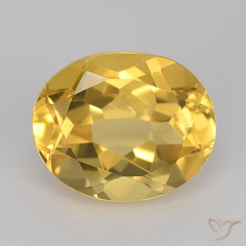 4.66ct Natural Naranja dorado Citrino, Ovalada, VVS-VS
