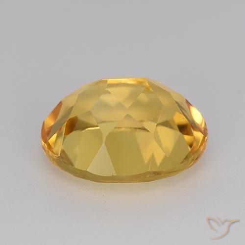 Citrino Dorado claro medio natural de 4.45 ct, Ovalada, VVS-VS