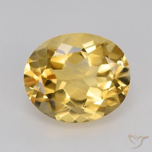 4.53ct Natural Naranja dorado Citrino, Ovalada, VVS-VS