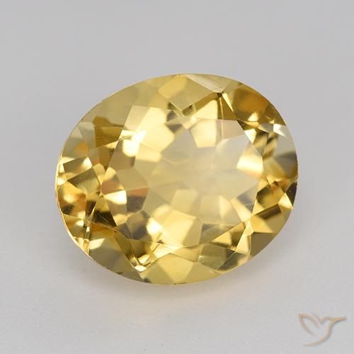 Citrino Naranja dorado natural de 4.53 ct, Ovalada, VVS-VS