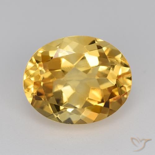 4.76ct Natural Naranja dorado Citrino, Ovalada, VVS-VS